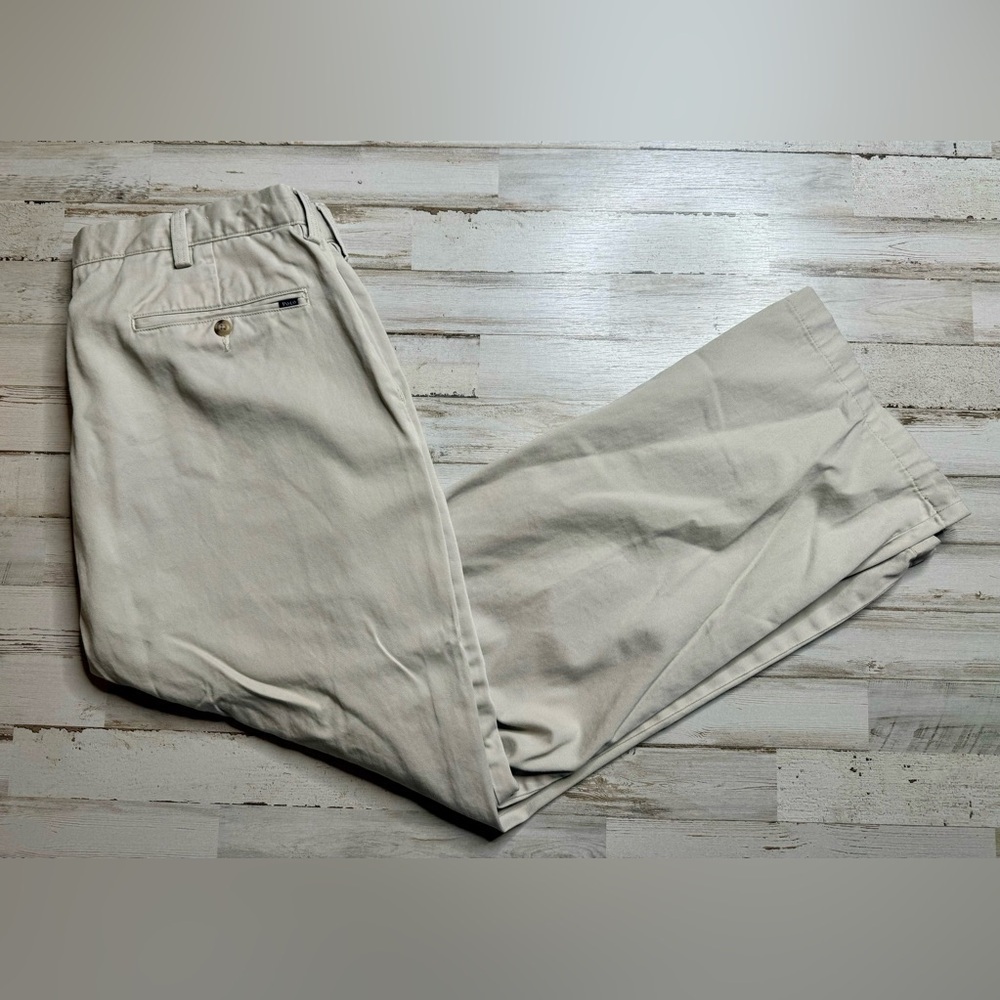 Polo Ralph Lauren Men’s Chino Stretch Straight Fit Pants Beige 36x32 (36x28)